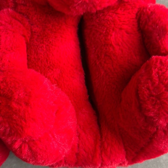 Vibrant Red Plush Bear - Picture 5 of 8
